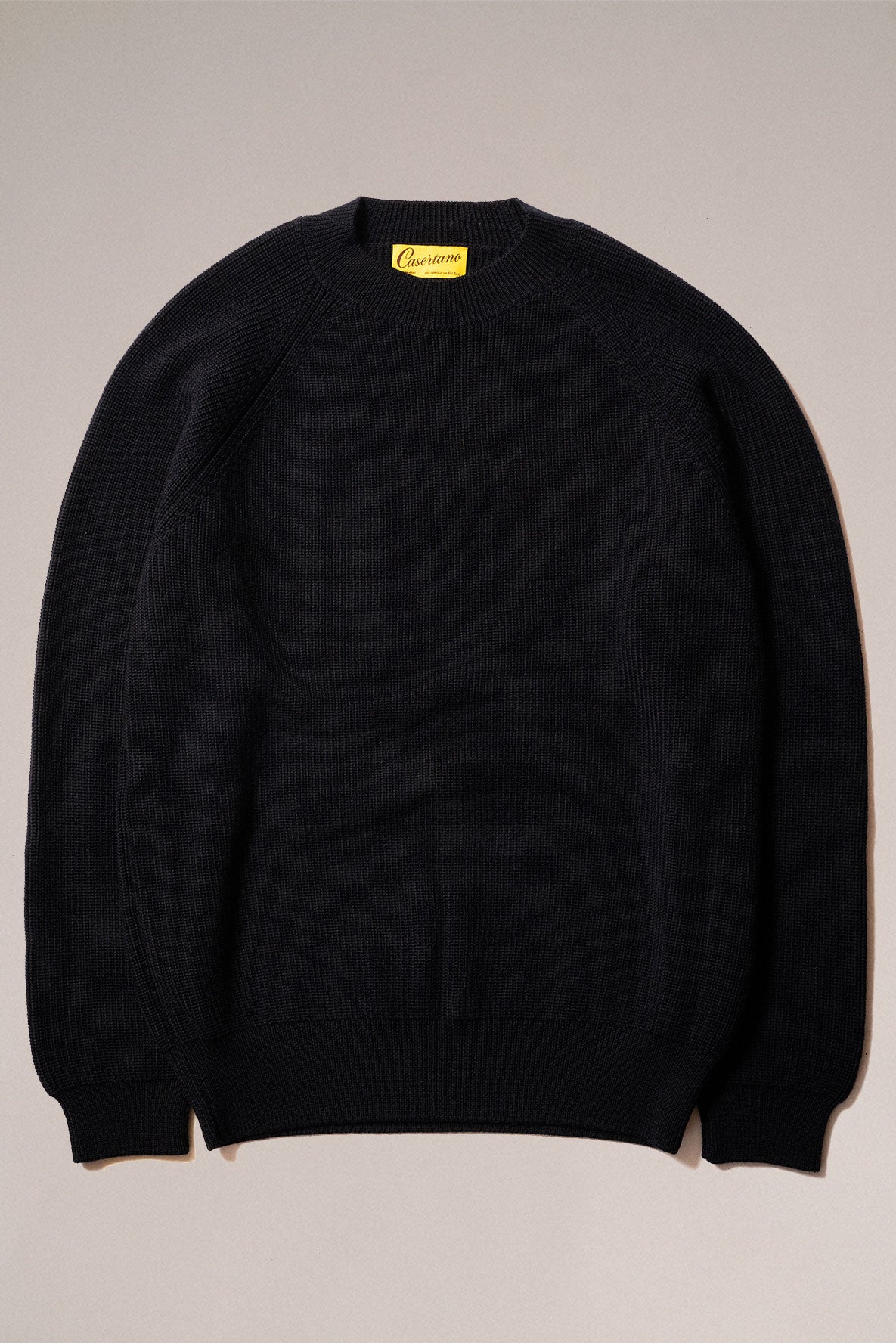 Casertano Anlgaise Stitch Sweater in Dark Navy